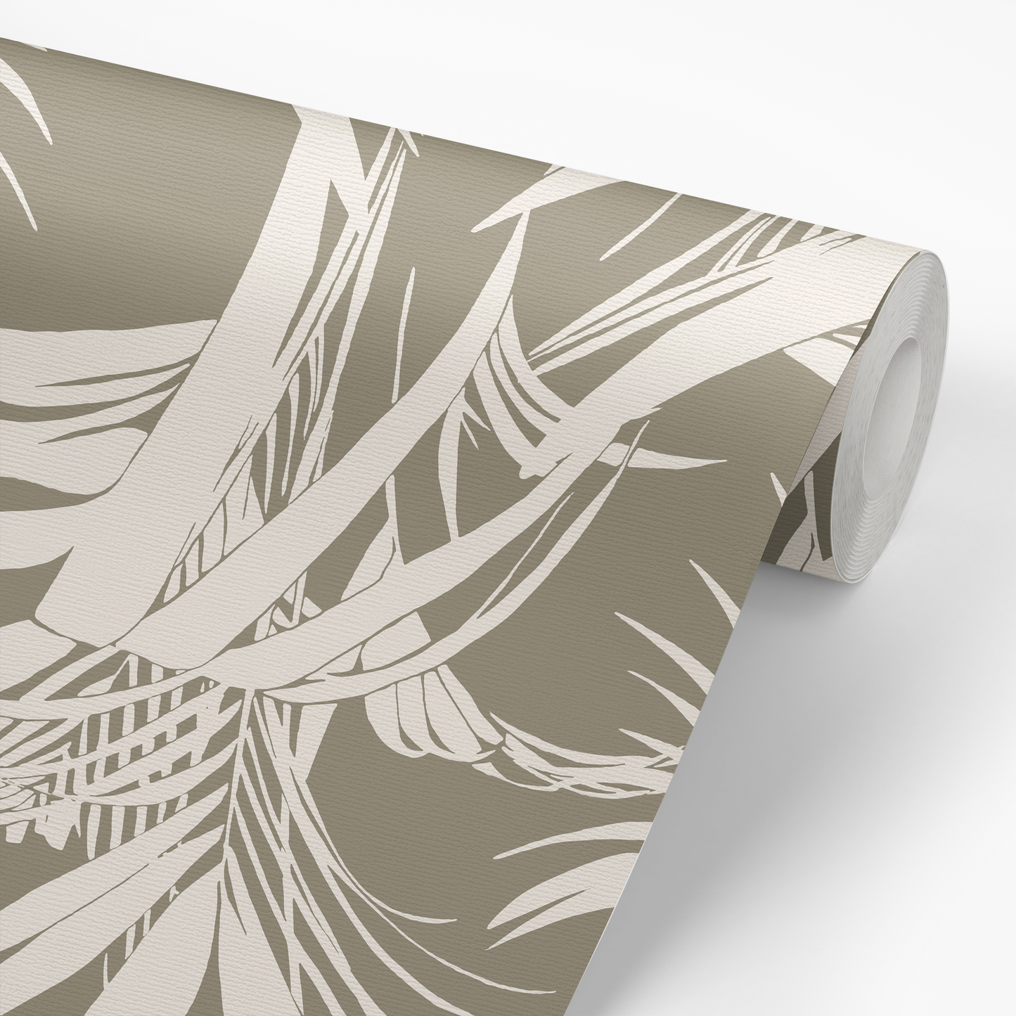 Tropics Wallpaper - Khaki Green