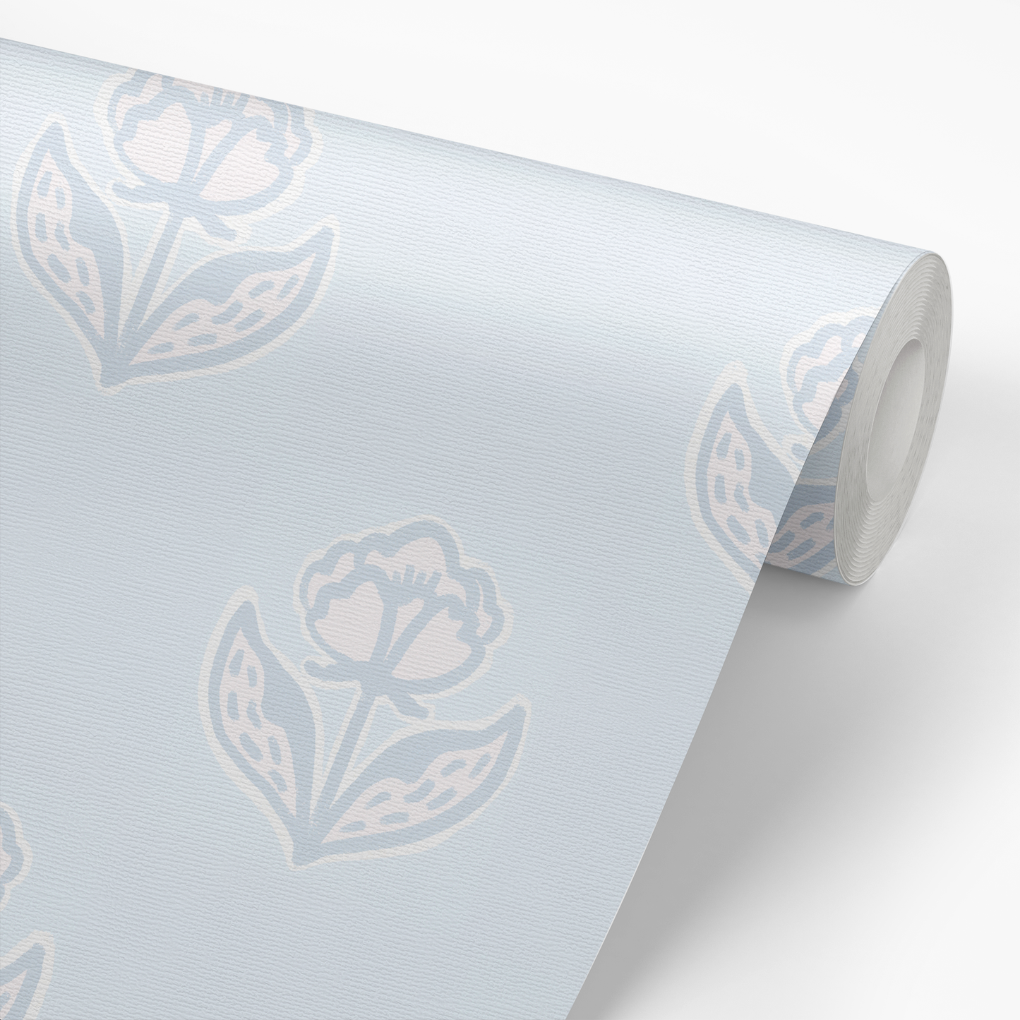 Vintage Flower Wallpaper - Blue