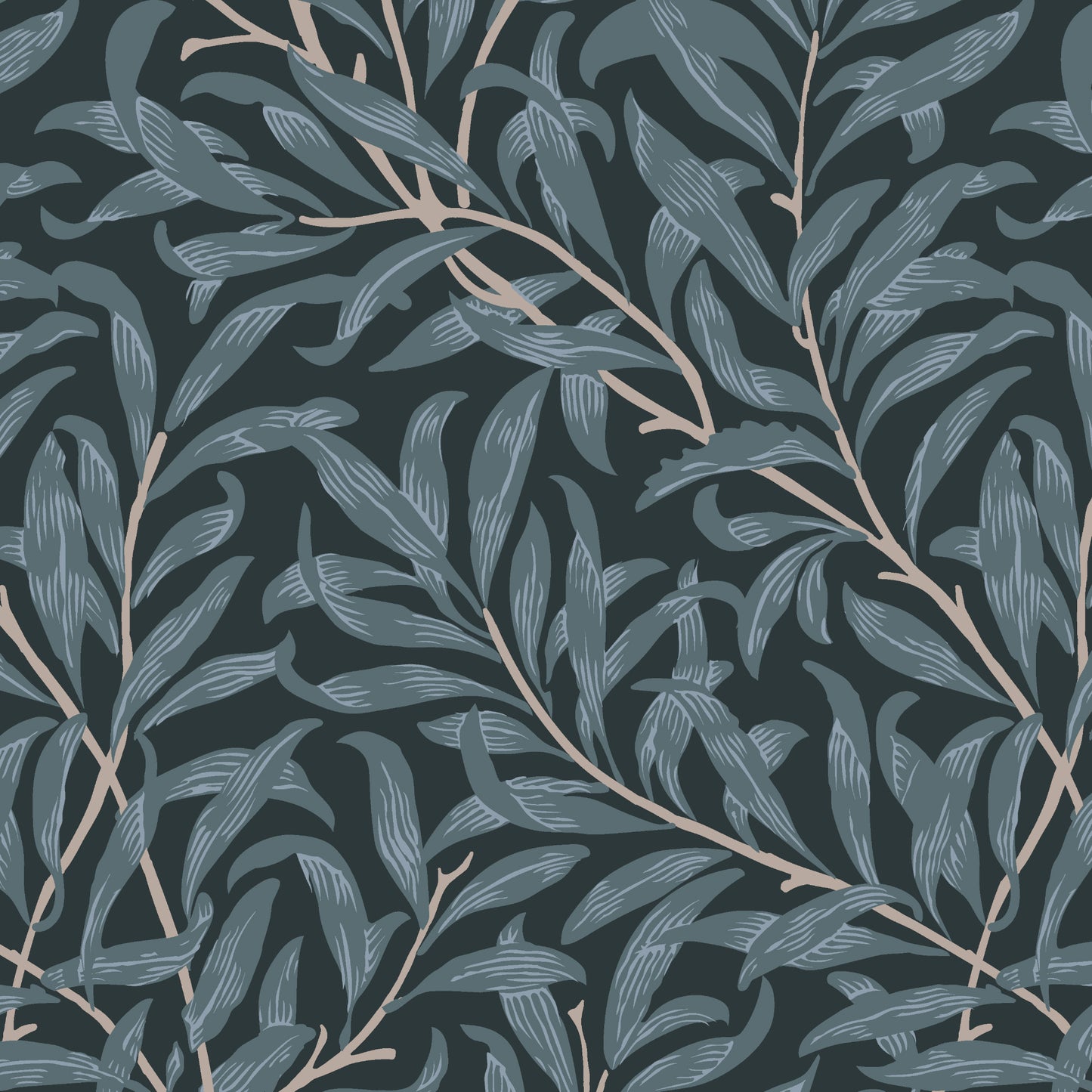 Willow Branches Wallpaper - Slate