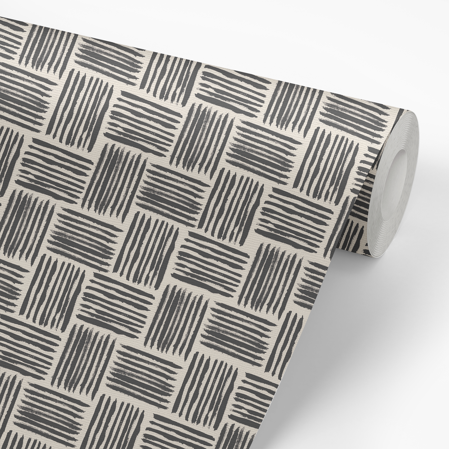 Woven Wallpaper - Charcoal