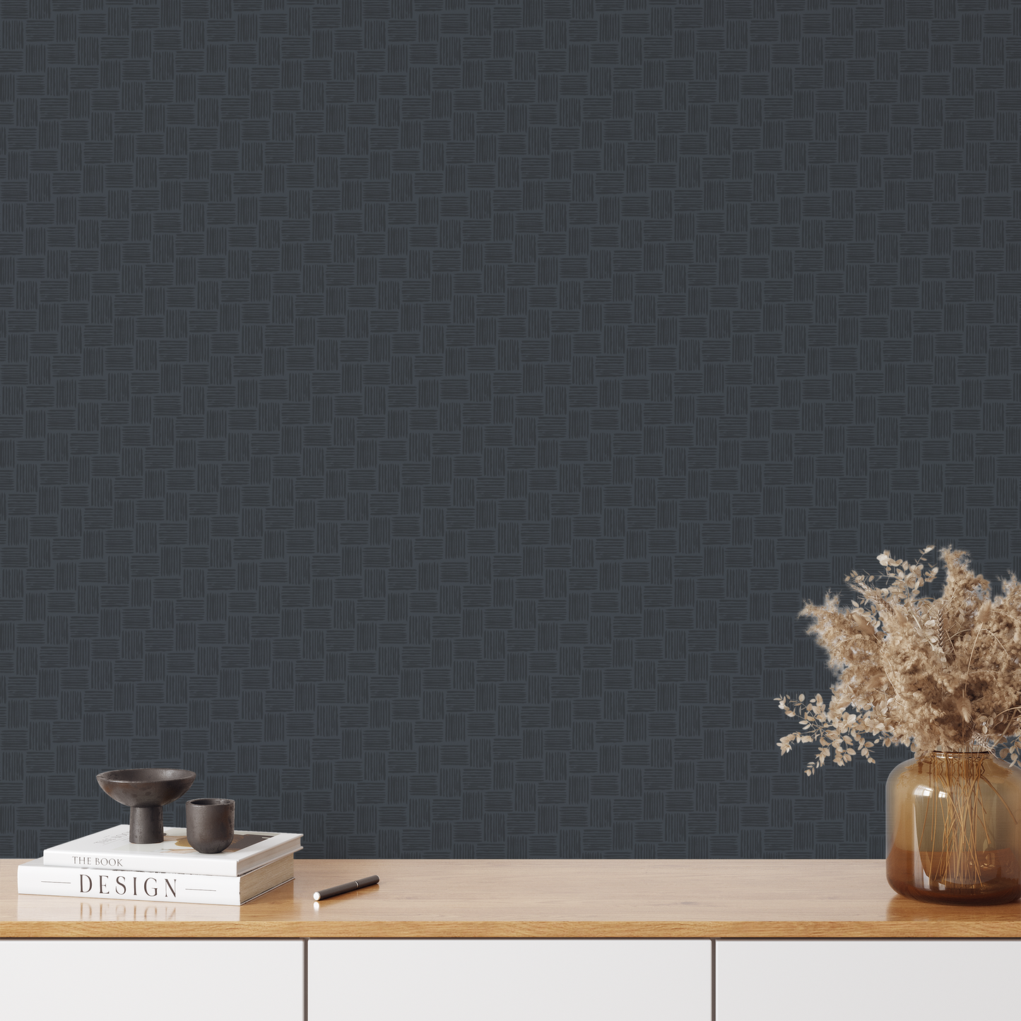 Woven Wallpaper - Midnight