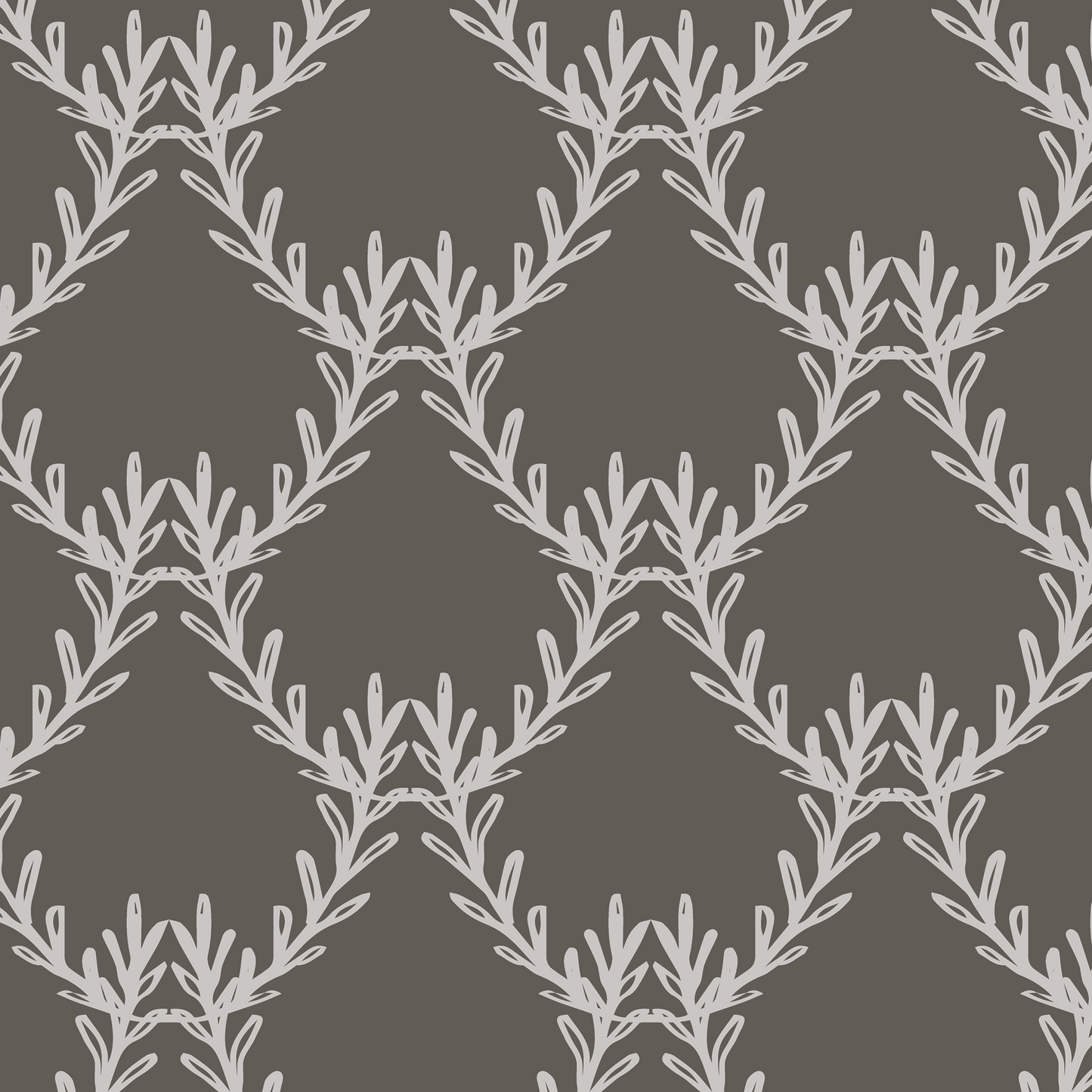 Chandelier Wallpaper - Espresso