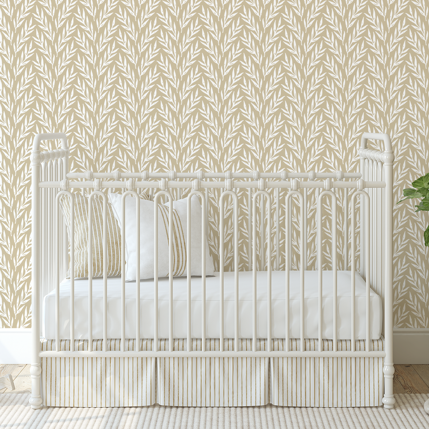 Ivy Wallpaper - Gold