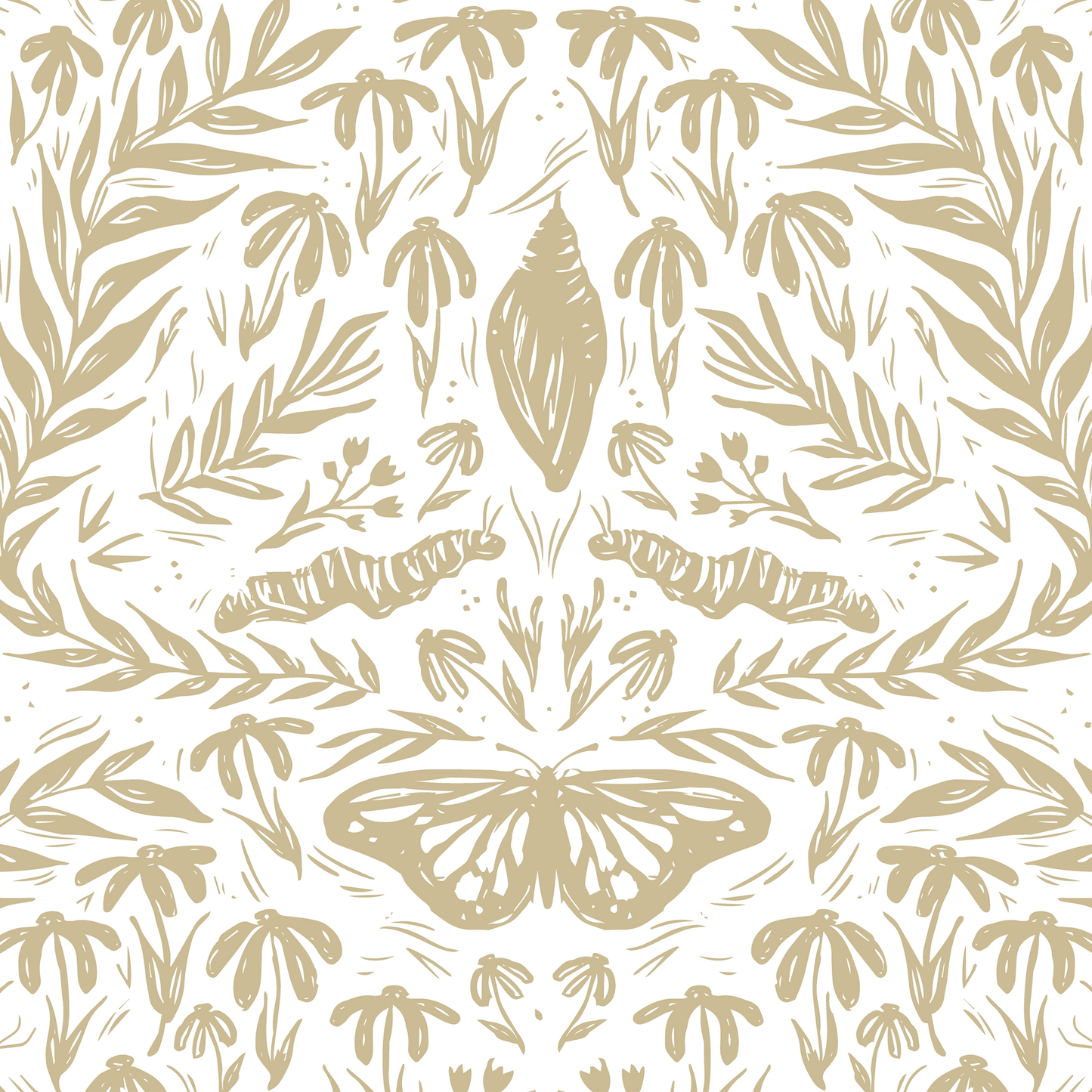 Metamorphosis Wallpaper - Gold