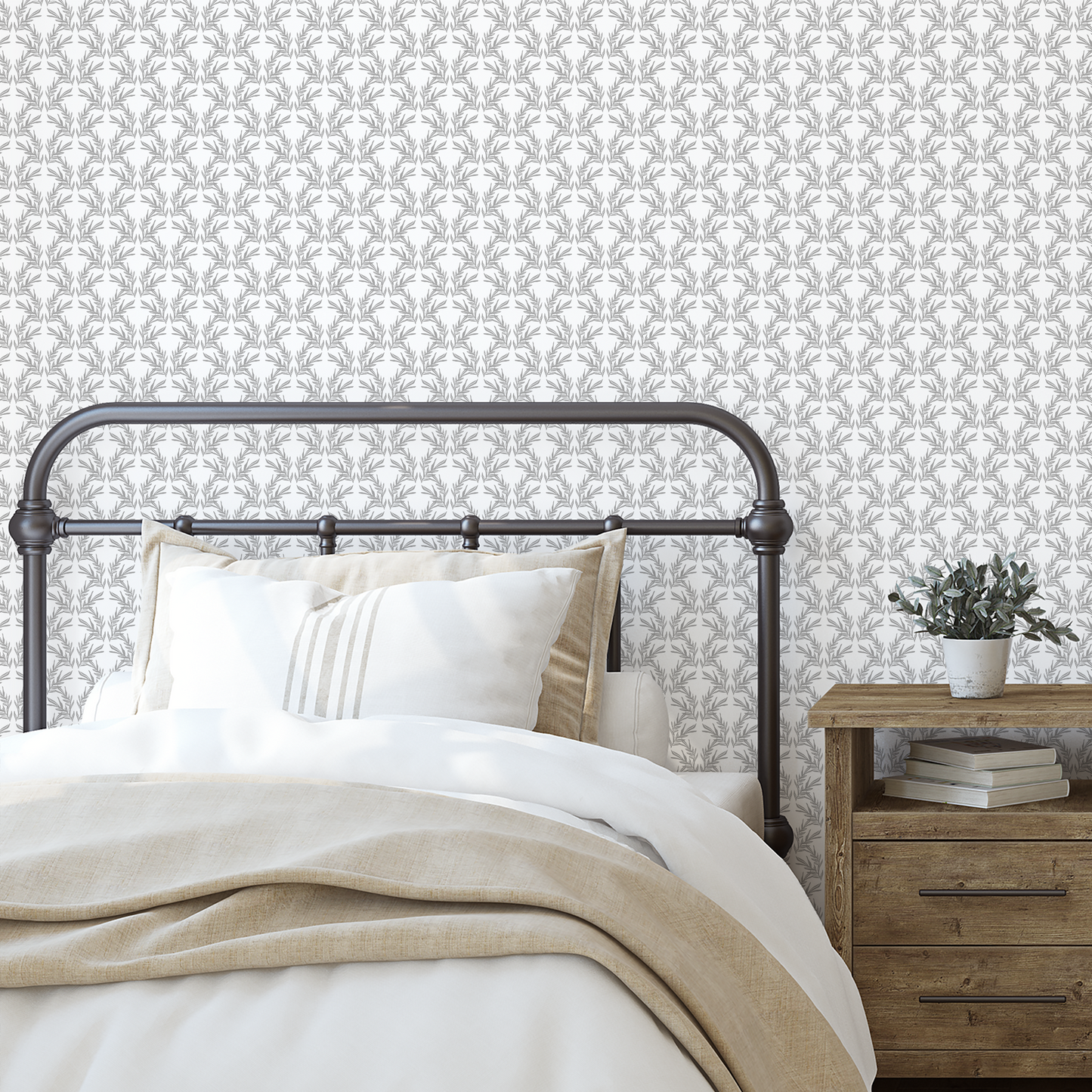Pierre Wallpaper - Gray