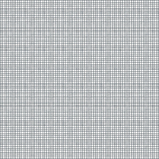 Tweed Wallpaper - White and Navy