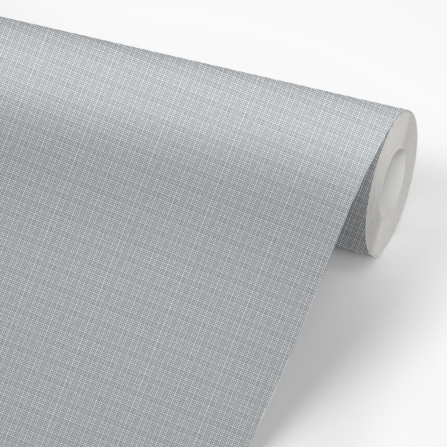 Tweed Wallpaper - White and Navy