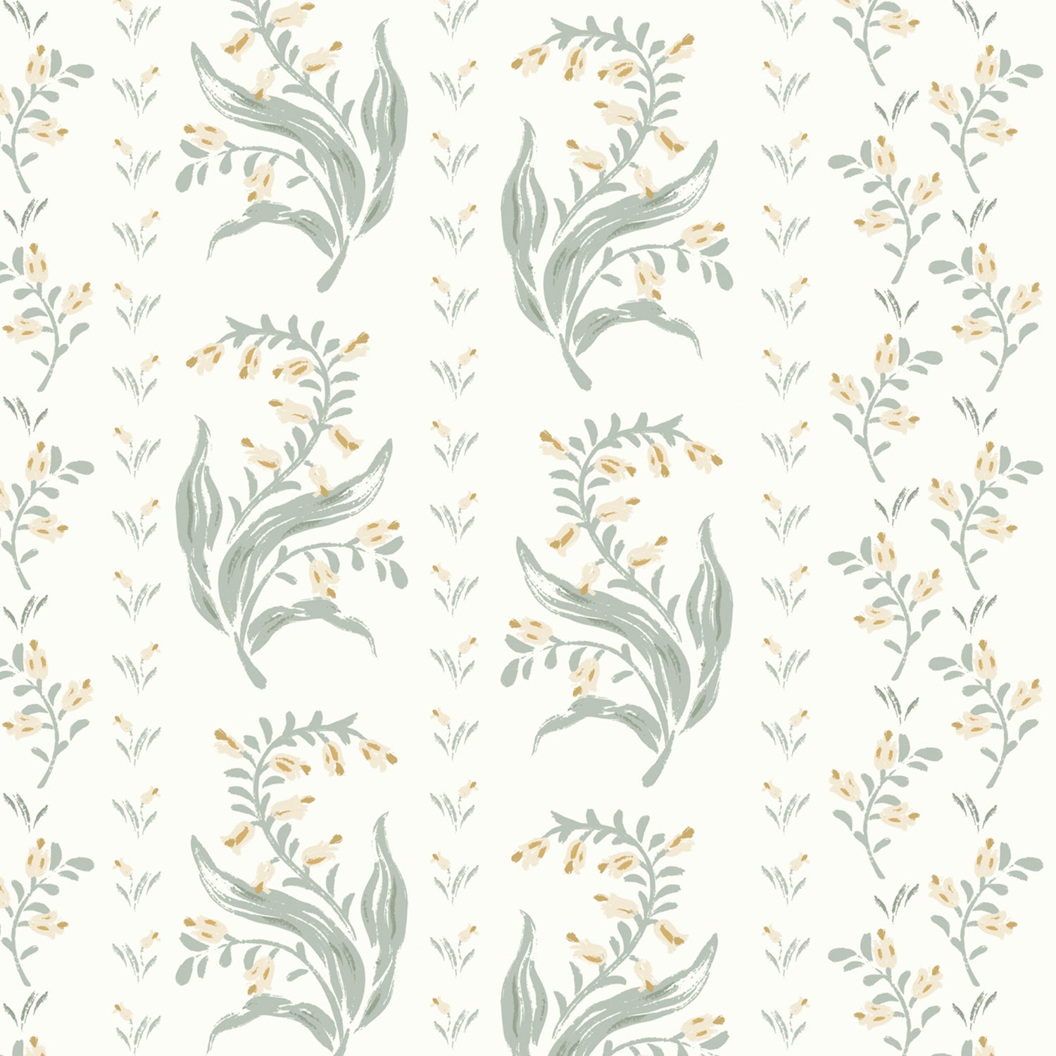 Agnes Wallpaper in Sun shown close up.