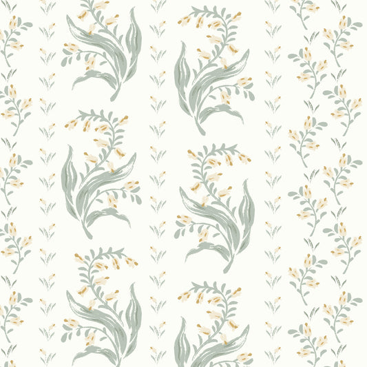 Agnes Wallpaper in Sun shown close up.