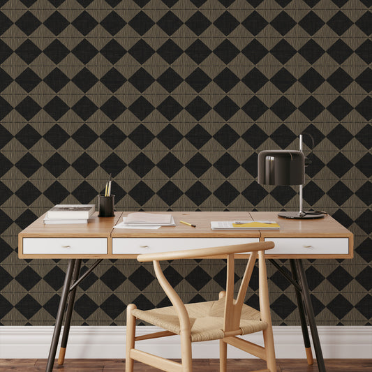Antwan Checkerboard Wallpaper - Chalk