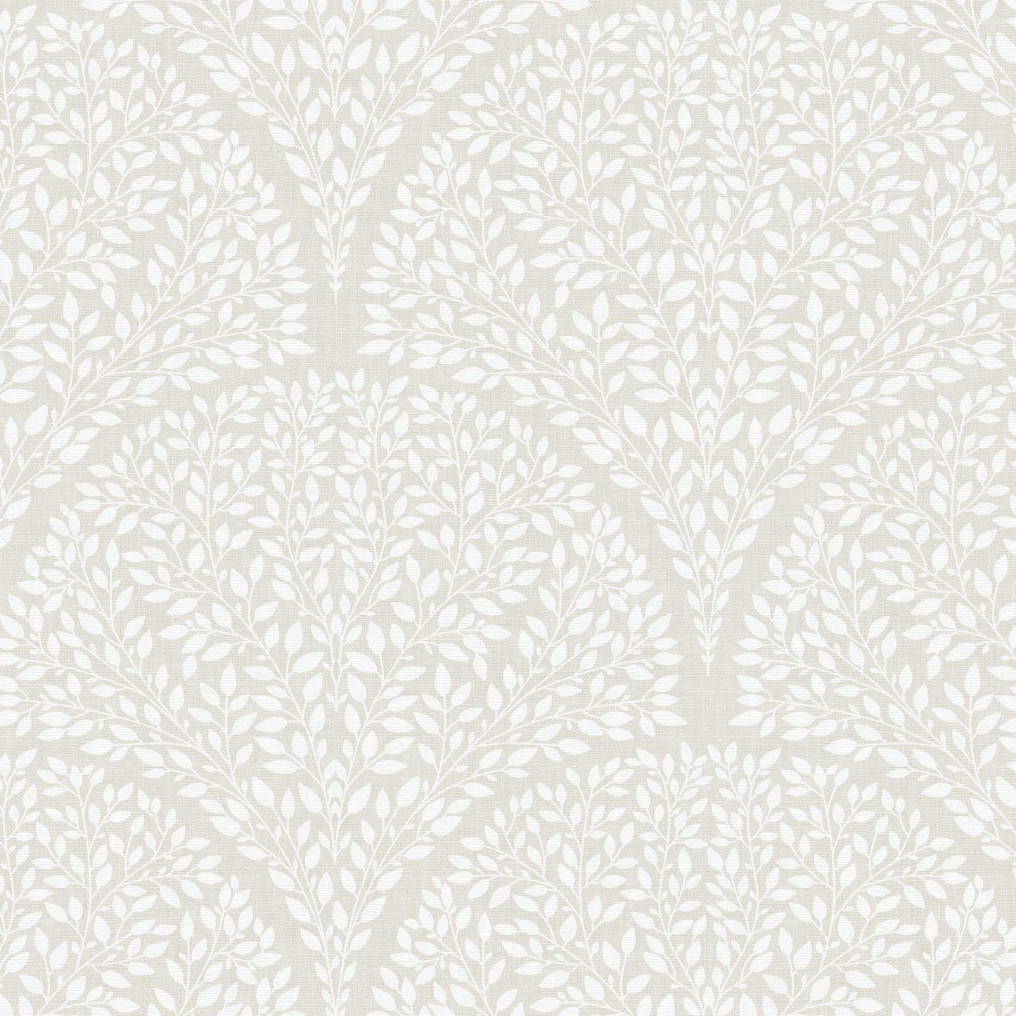 Arched Leaves Wallpaper in Neutral shown in a closeup view