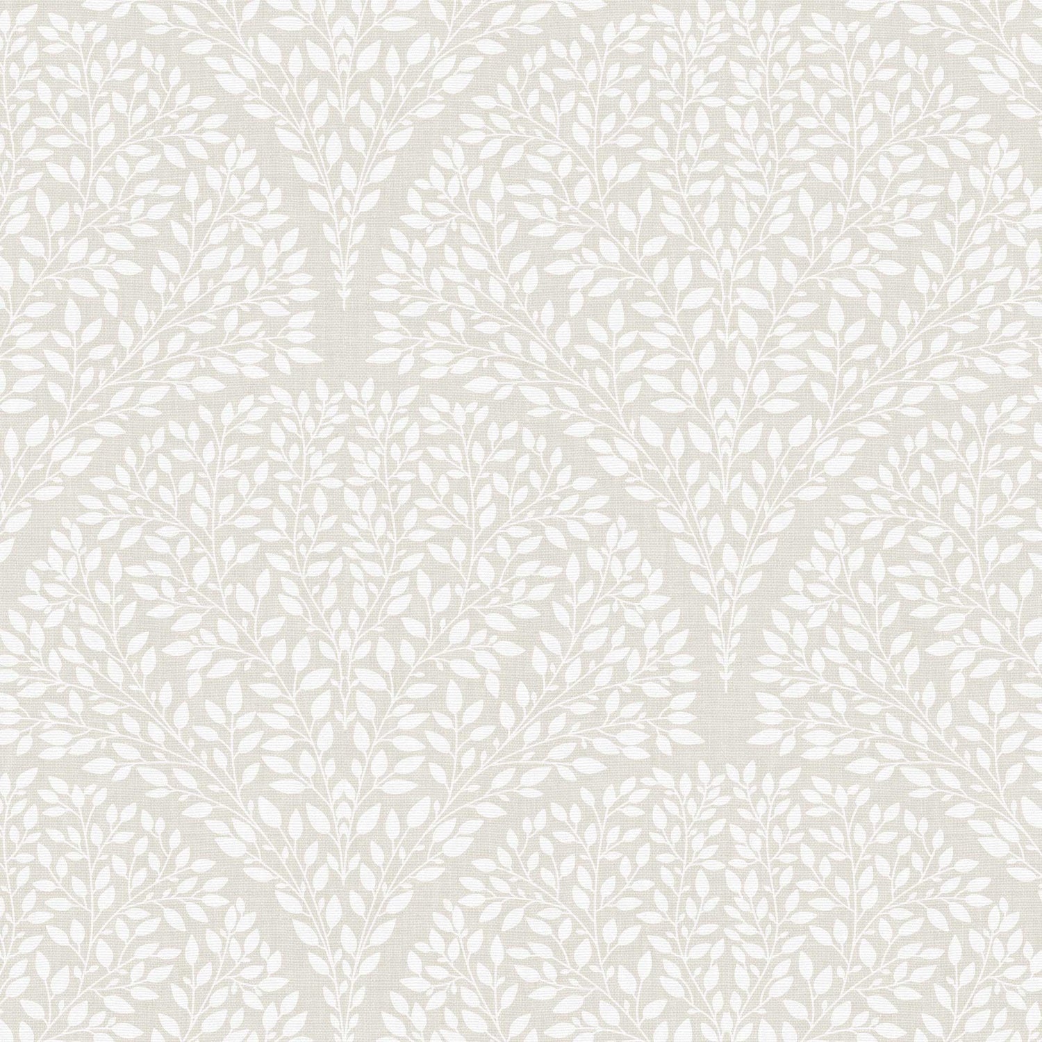 Arched Leaves Wallpaper in Neutral shown in a closeup view