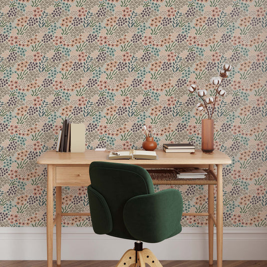 Dainty Flower Garden Wallpaper - Neutral