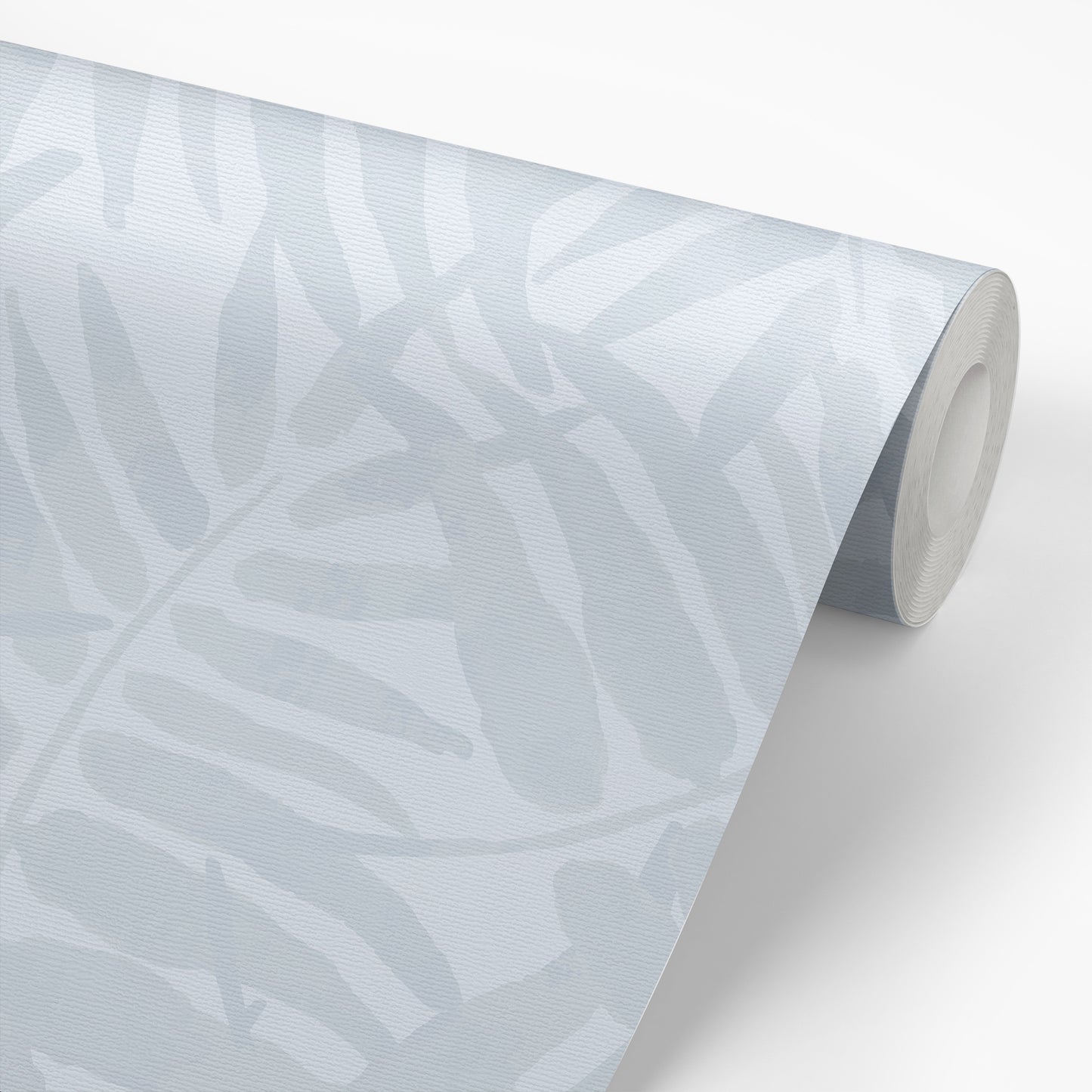 Coastal Palms Wallpaper - Gray Blue