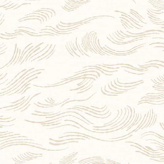 Beach Waves Wallpaper - Cream