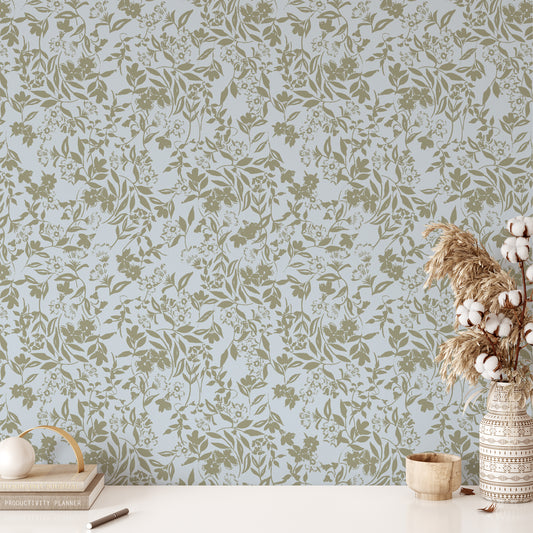 Transform your space into a luxurious oasis with our Beatrice Wallpaper. The intricate floral design exudes class and elegance, bringing a touch of sophistication and refinement to any room. 