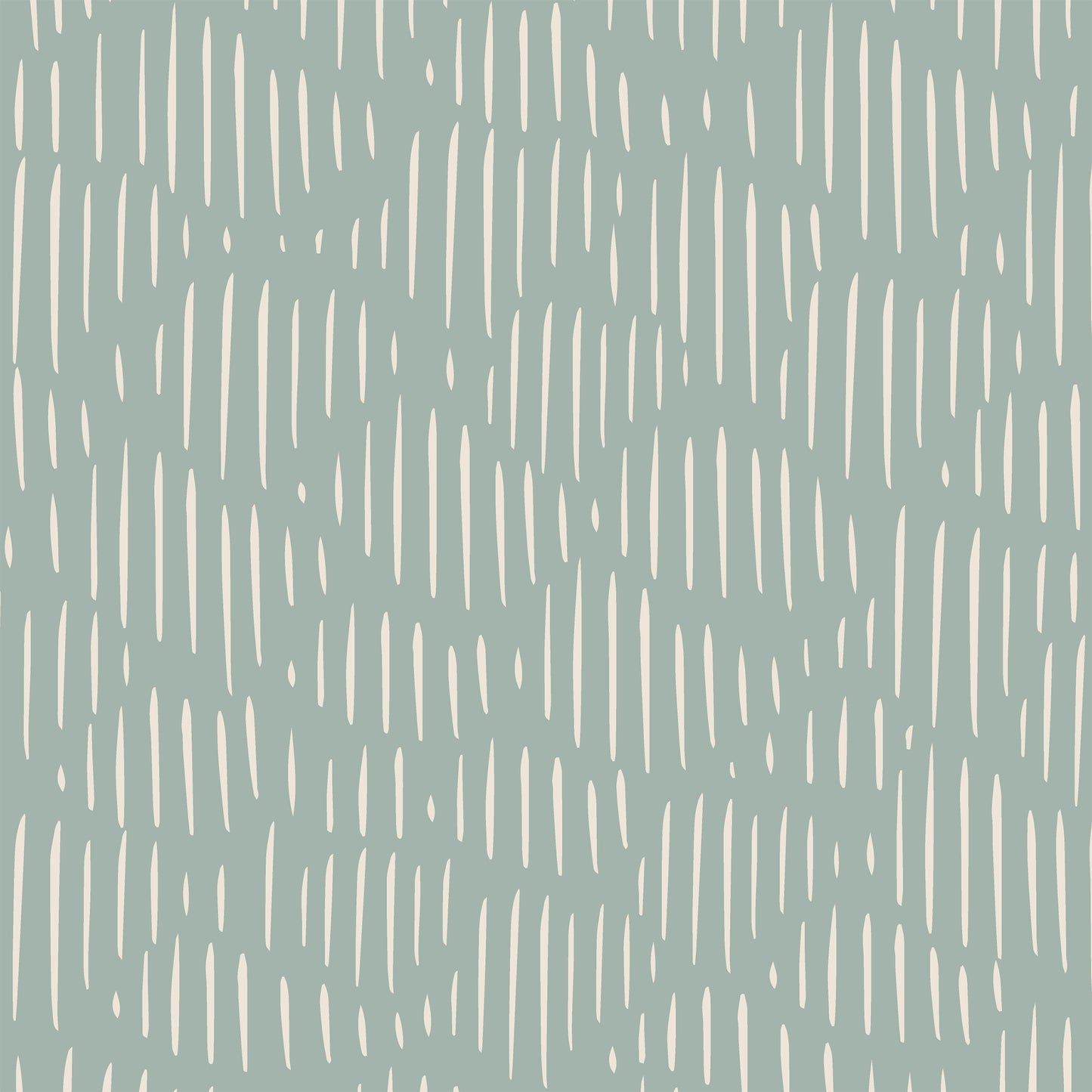 Ocean Waves Wallpaper - Soft Teal