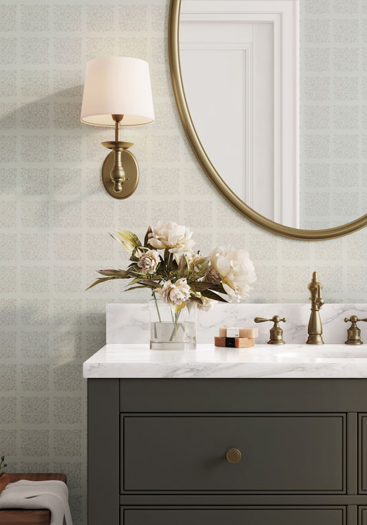 Transform your space into a blooming garden with Chelsea Wallpaper shown in full size image.