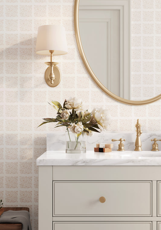Transform your space into a blooming garden with Chelsea Wallpaper shown in full size image.