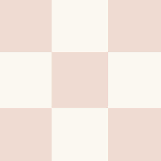 Classic Check Wallpaper in Light Pink in a closeup view
