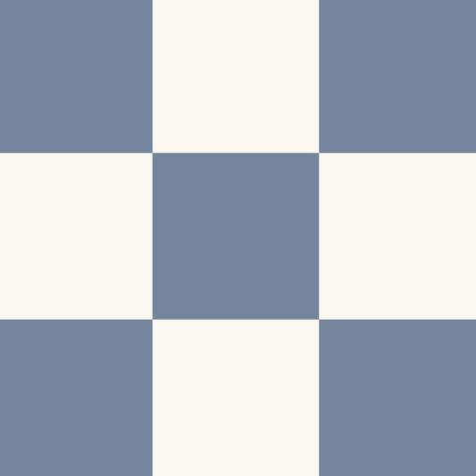 Classic Check Wallpaper in Dusty Blue in a closeup view