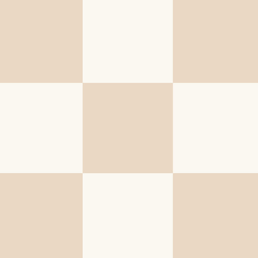 Classic Check Wallpaper in Beige in a closeup view