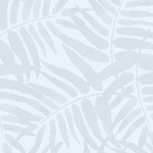 Coastal Palms Wallpaper - Gray Blue