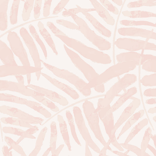 Coastal Palms Wallpaper - Rose