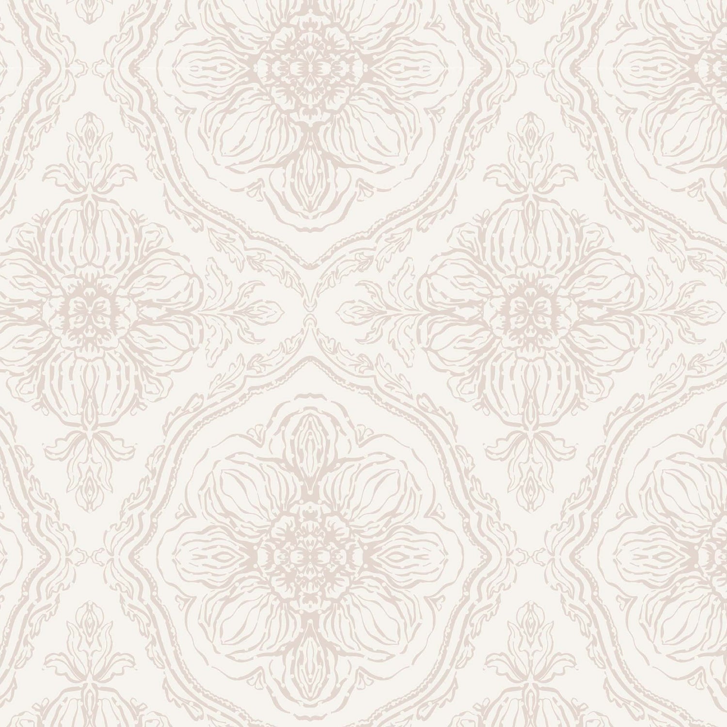 Decorative floral pattern on a beige background
