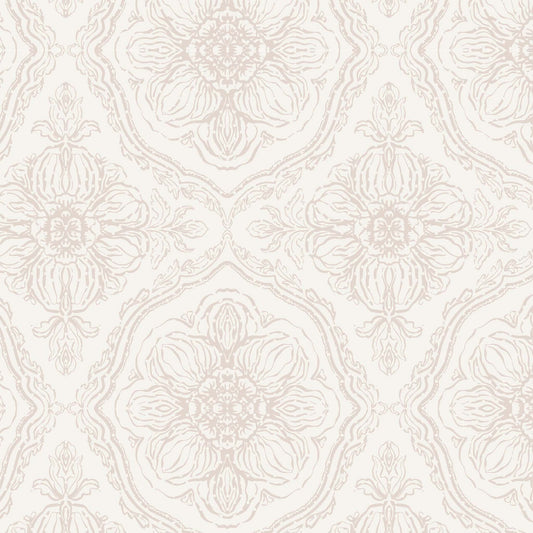 Decorative floral pattern on a beige background