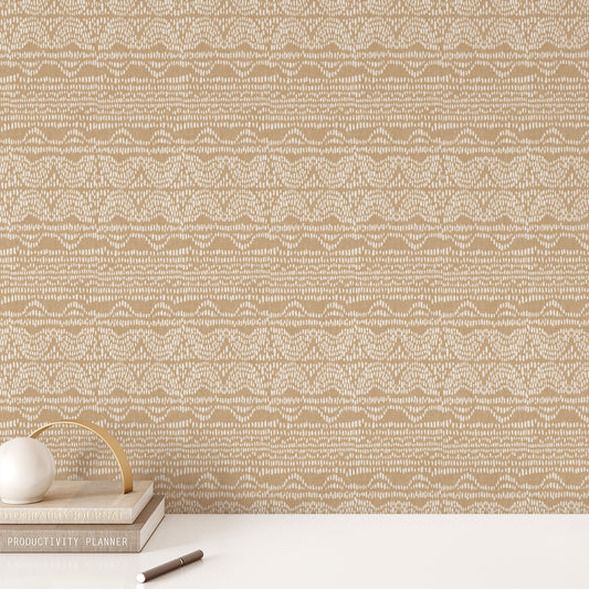 Drip with style with Beige Dripping Dots Wallpaper! Its intricate, geometric design will add a touch of sophistication to any room, with no mess! Whether you're using it to spruce up a bathroom or office, Dripping Dots is the perfect way to give any space a modern makeover.