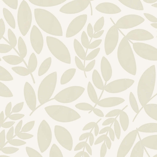 Falling Leaves Wallpaper - Sand