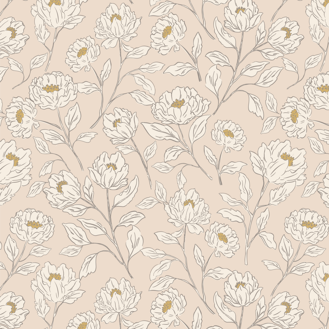 Floral Toile Wallpaper - Blush – Ayara Home