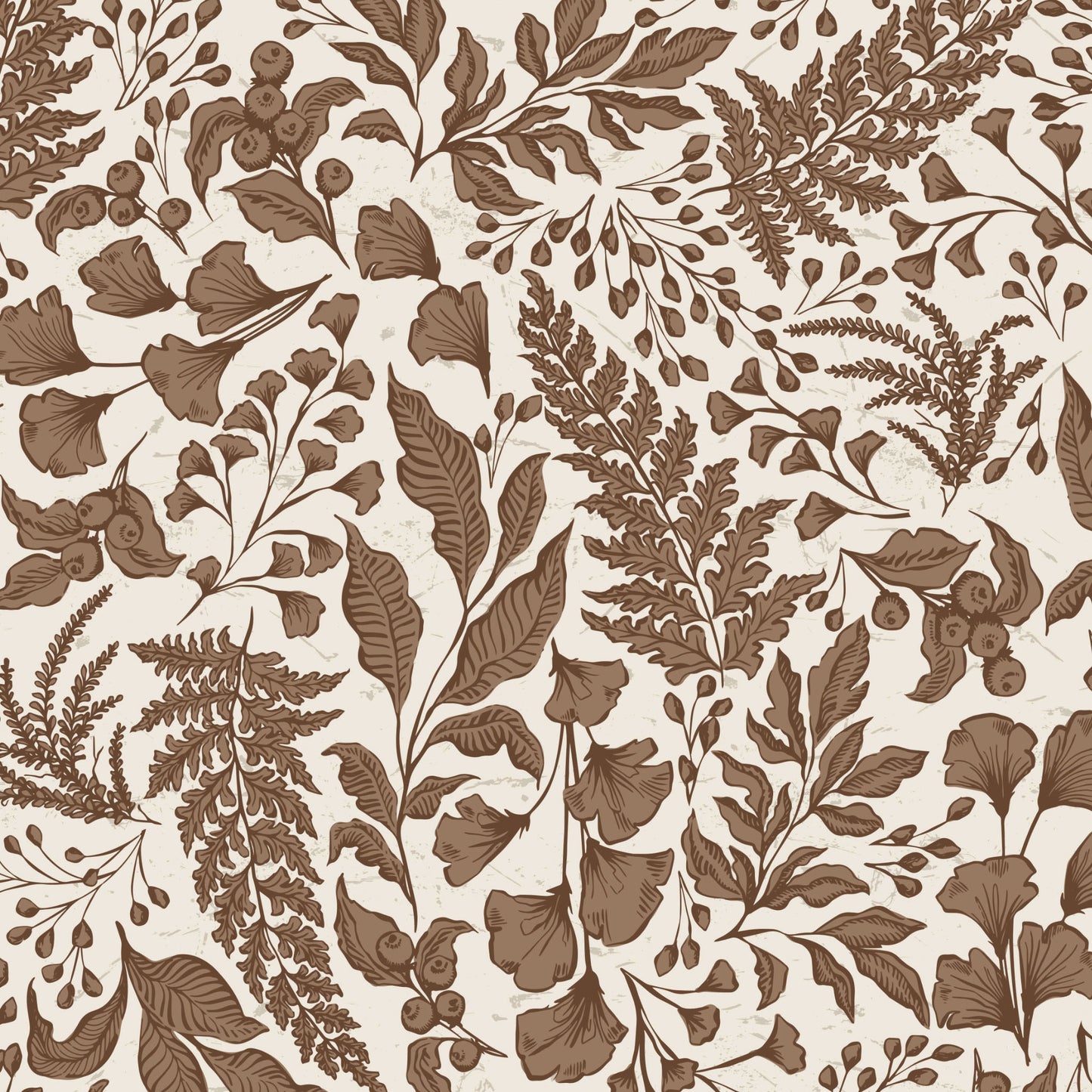 Brown floral pattern