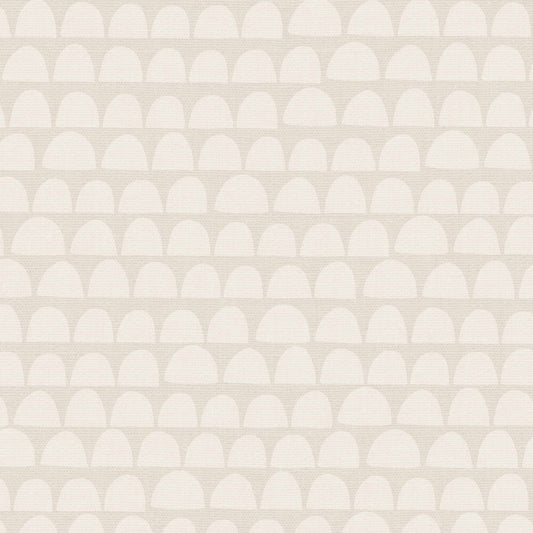 The Freehand Arches Wallpaper in Bone adds visual interest and a touch of whimsy to any room.