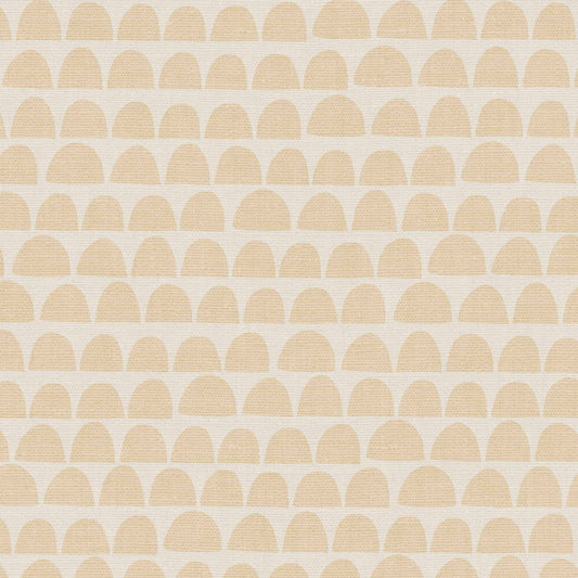 The Freehand Arches Wallpaper in Tan adds visual interest and a touch of whimsy to any room. The elegant curved motif creates a sense of depth and texture that can be appreciated from any angle, while the beige hue evokes a sense of calm and refinement.