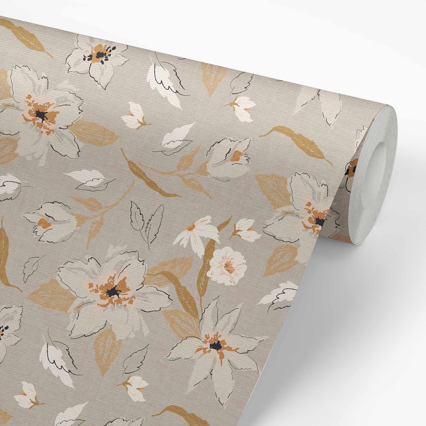 Bring a splash of natural beauty to your walls with this stunning Freehand Florals Wallpaper. Its vibrant dove gray tones and gorgeously done flowers.