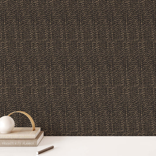 Brighten up your walls with this Freehand Dashes Wallpaper — the perfect mix of beige and charcoal. With freehand dashes, this wallpaper can liven up any space, adding unique depth to the room.