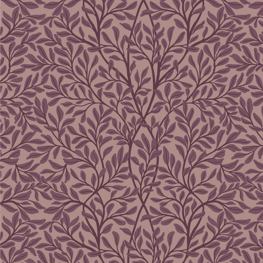 Introducing Nostalgia Nouveau Wallpaper, a luxurious addition to any space. Mulberry leaves are artfully scattered across the wallpaper, bringing a sense of nostalgia and sophistication.