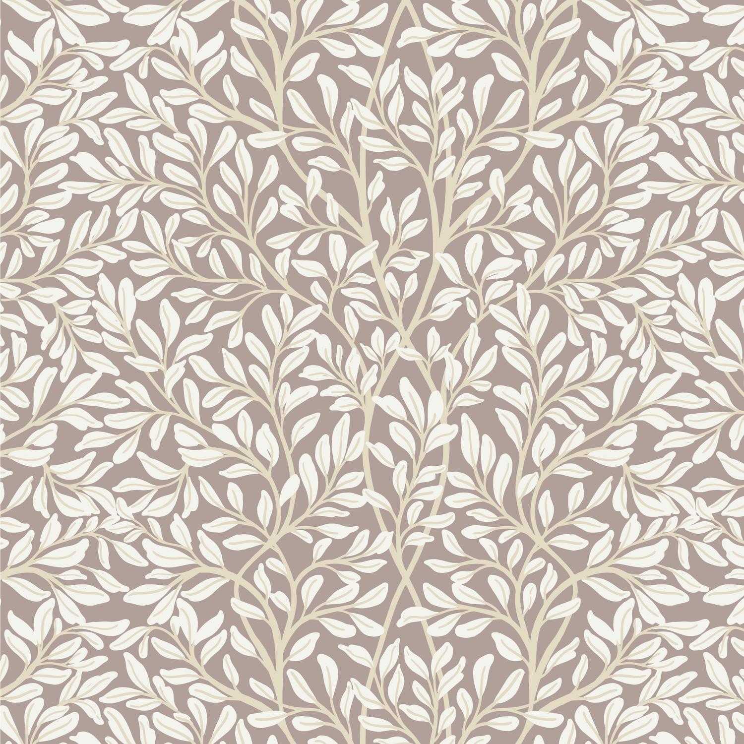 Nostalgia Nouveau Wallpaper - Milk Chocolate – Ayara Home