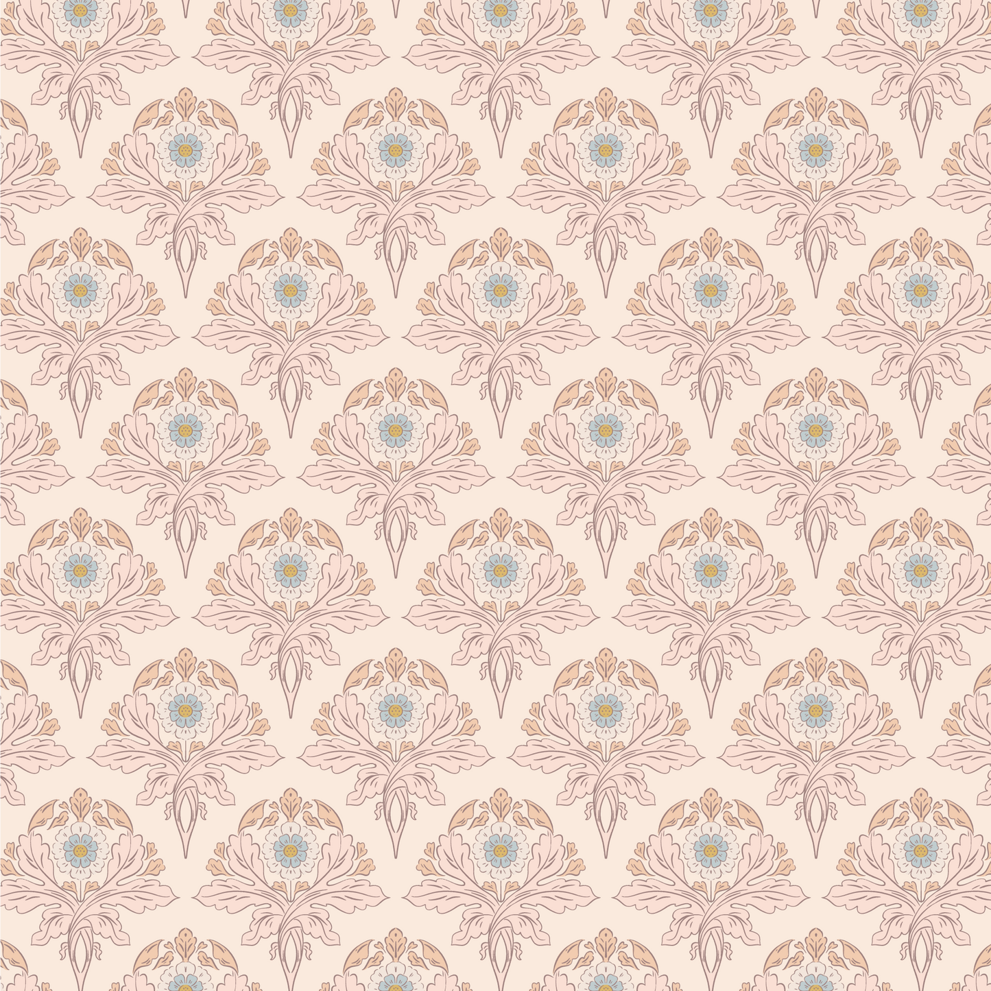 Introduce a touch of sophistication to your space with Verdant Victoriana - Blush wallpaper. This luxurious Victorian-style design features intricate florals and leaves, bringing an elegant and timeless charm to your walls.