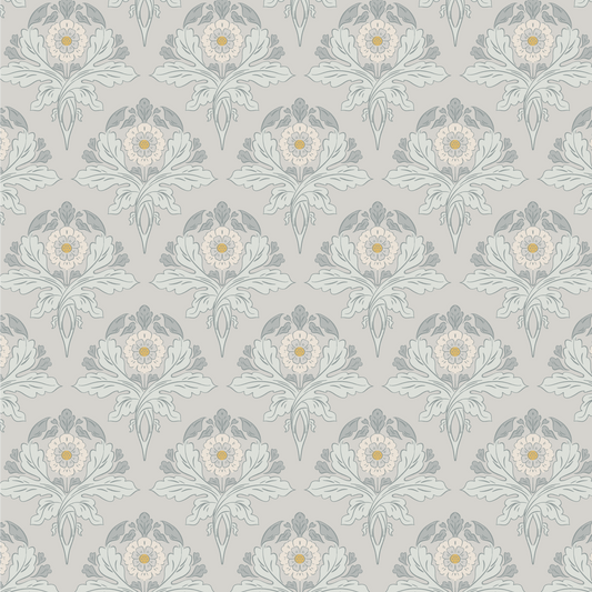 Introduce a touch of sophistication to your space with Verdant Victoriana - Grey wallpaper. This luxurious Victorian-style design features intricate florals and leaves, bringing an elegant and timeless charm to your walls.