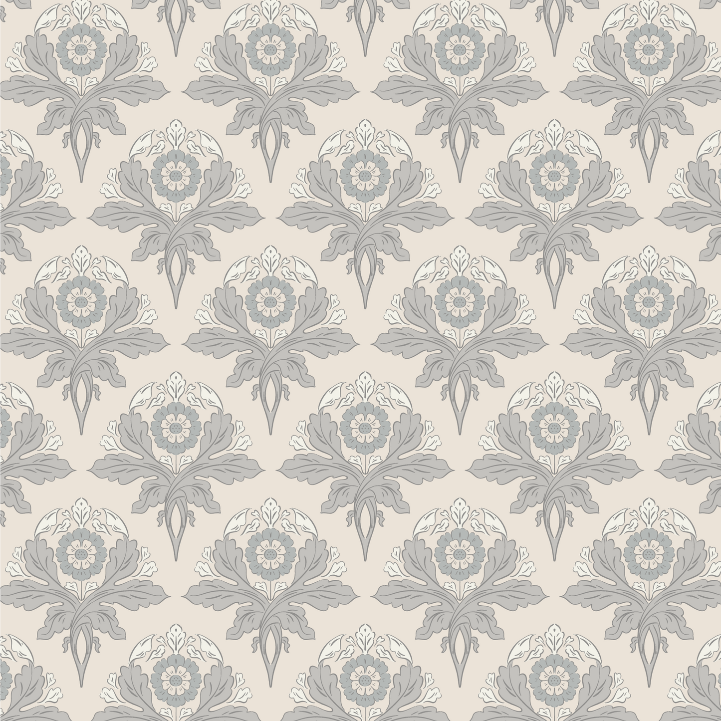 Introduce a touch of sophistication to your space with Verdant Victoriana - Sand wallpaper. This luxurious Victorian-style design features intricate florals and leaves, bringing an elegant and timeless charm to your walls.