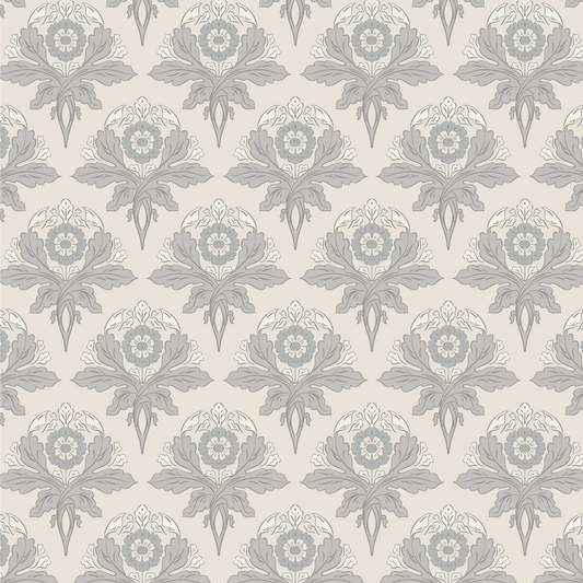 Introduce a touch of sophistication to your space with Verdant Victoriana - Sand wallpaper. This luxurious Victorian-style design features intricate florals and leaves, bringing an elegant and timeless charm to your walls.