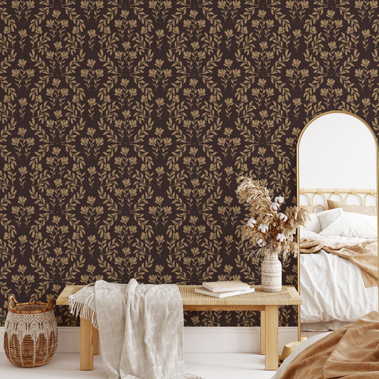 Renaissance Revival Wallpaper - Coffee