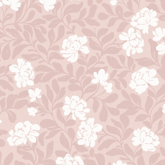 Peony Parade in Blush shown close up.