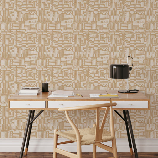 Introducing the statement wallpaper of your dreams, Geometric Lines Wallpaper - Neutral. Feel the avant-garde artistry of this exclusive design as its funky lines add a delightful flair to your walls.