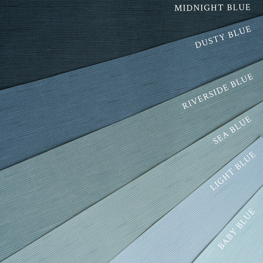 Faux Grasscloth Wallpaper - Blue