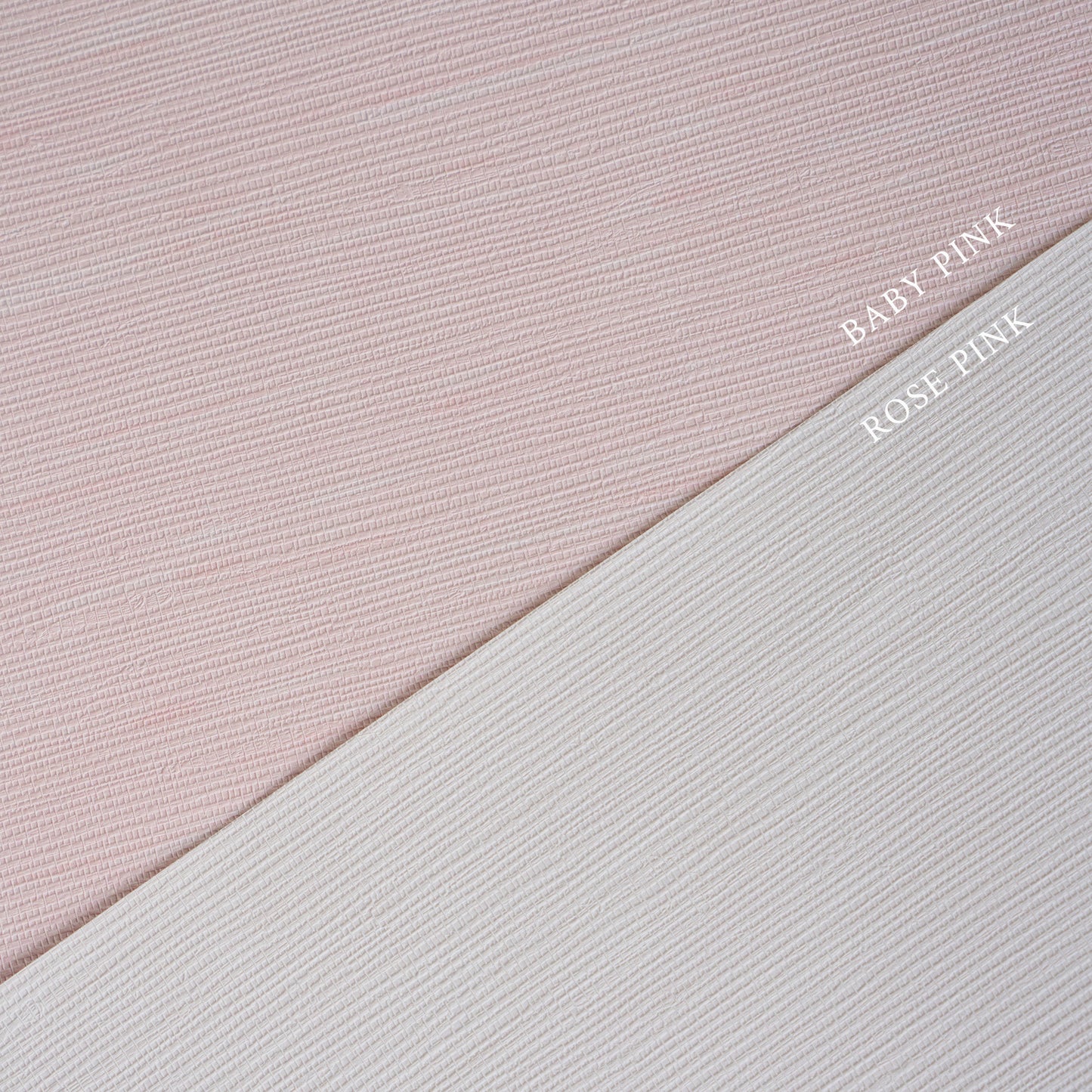 Faux Grasscloth Wallpaper - Pink