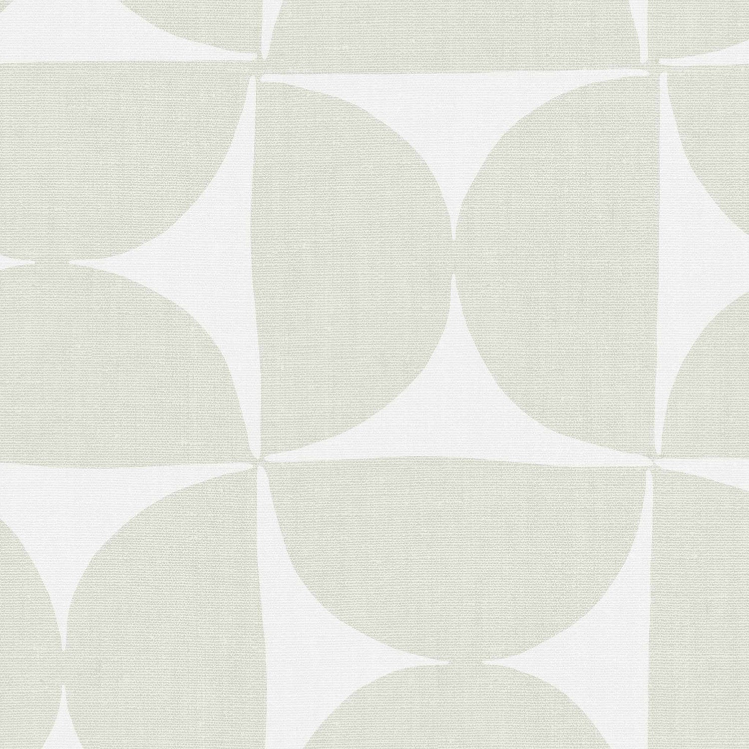 Get yourself these stylish Half Circle Tile Wallpapers for a unique wall decor solution. With its light sage design, these geometric wallpapers will easily liven up any room, making it look modern and chic.